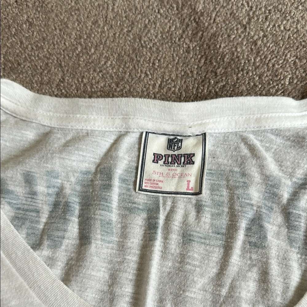 Victoria's Secret White and Gray Philadelphia Eagles Tee - Picture 3 of 3